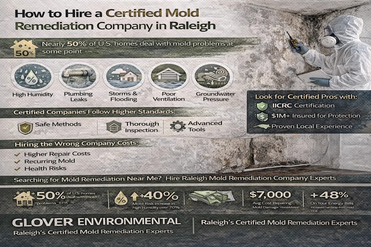 Hidden Mold in Raleigh Homes: 7 Warning Signs